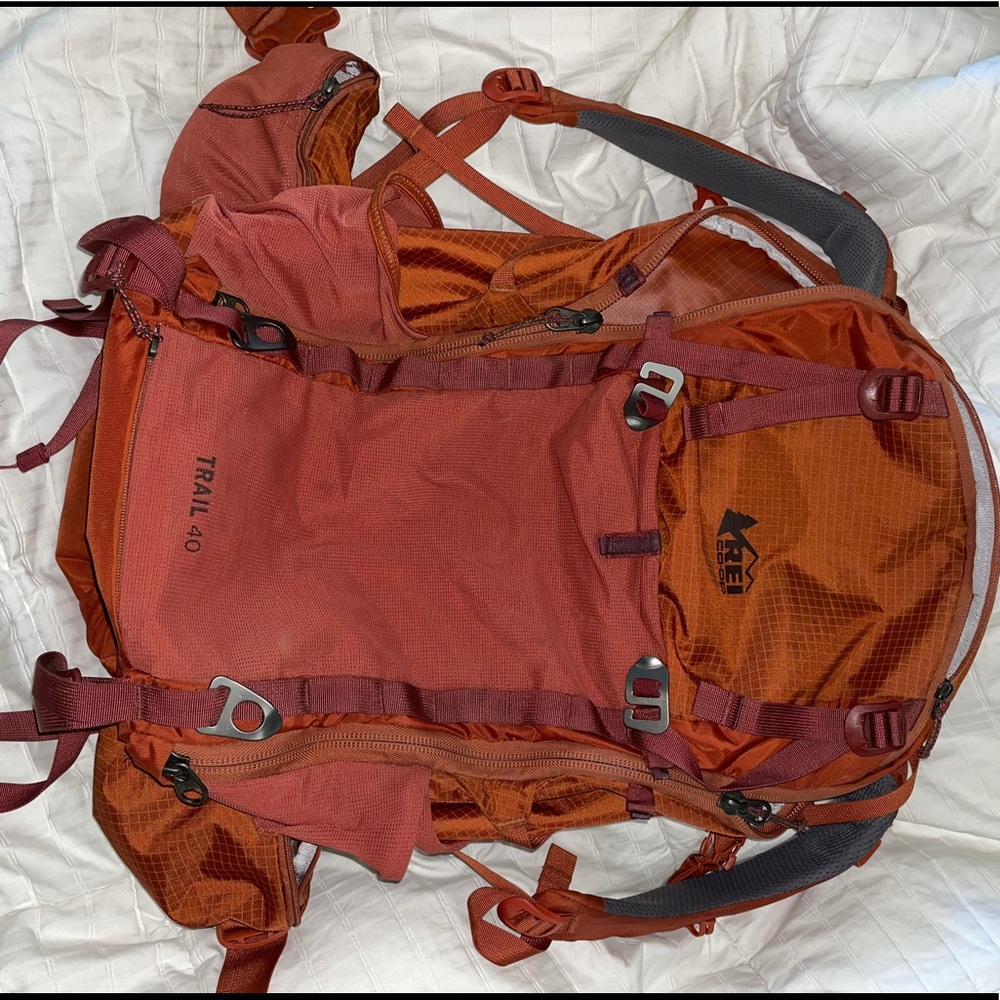 REI 40L backpacking pack (size small)